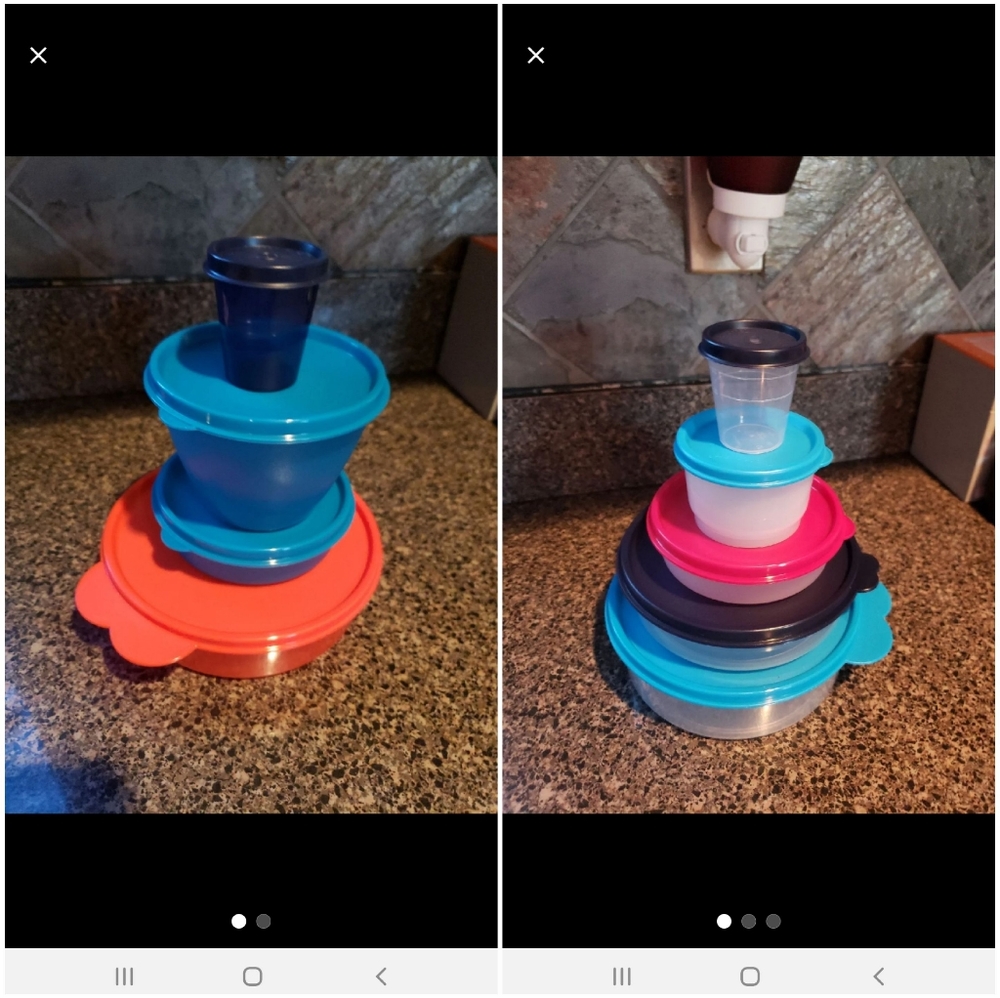 9 pc Tupperware Small Bowls NEW